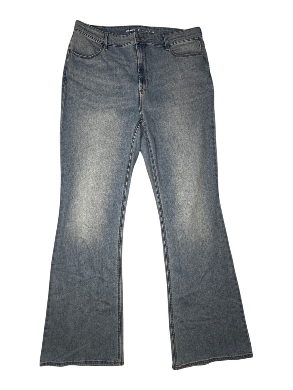 Old Navy Women's Light Blue Flare Jeans Size 14
